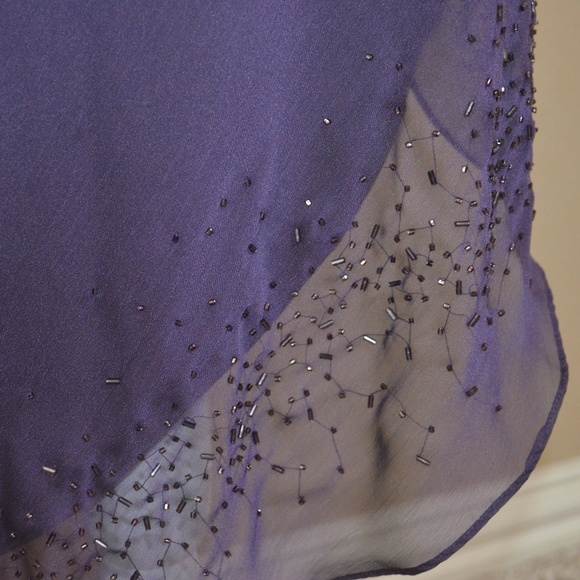 Niki Livas Purple One Shoulder Evening/Prom Dress - Picture 6 of 8